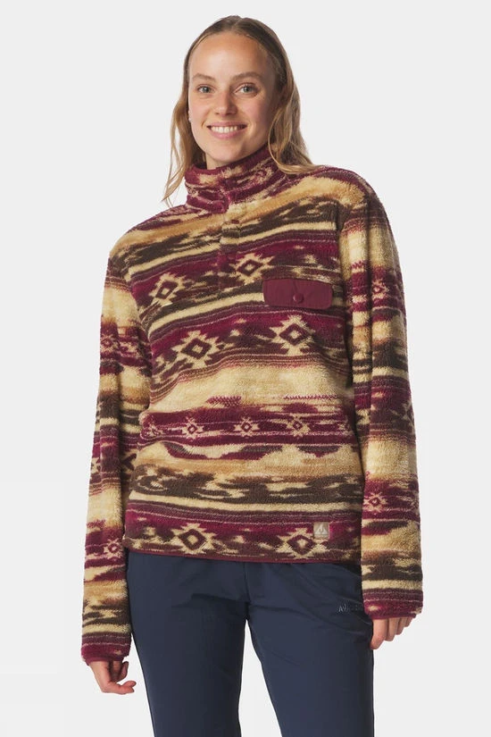 Womens Leiria Printed Snap Half Zip Fleece 5 Womens Leiria Printed Snap Half Zip Fleece - Image 3