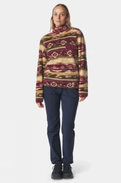 Womens Leiria Printed Snap Half Zip Fleece 14 Womens Leiria Printed Snap Half Zip Fleece -Urban Threads 2210007573652 043