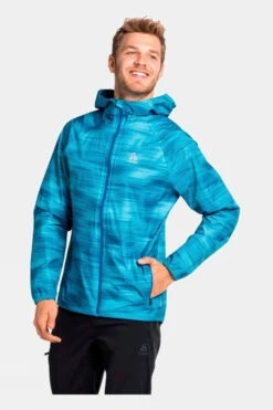 Odlo Mens Fli 2.5L Waterproof Print Hardshell Jacket -Urban Threads a11152764040c