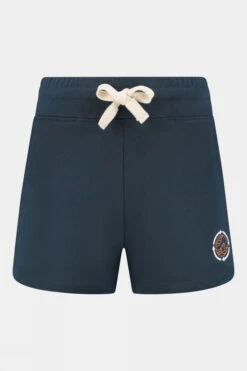 Womens Blue Fleece Shorts