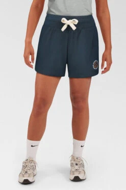 Womens Blue Fleece Shorts -Urban Threads a11caa0003 4141 e