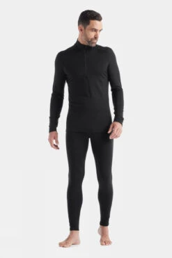 Icebreaker Mens 200 Oasis Long Sleeve Half Zip Top -Urban Threads a1924089 7070 o