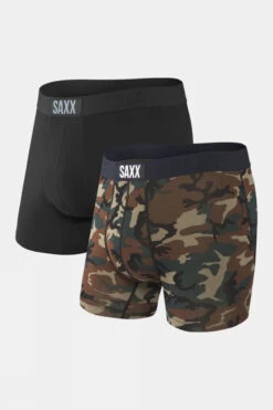 Saxx Mens Vibe Boxer Briefs (2 Pack)