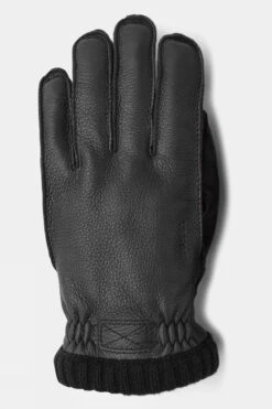 Hestra Mens Deerskin Primaloft Rib Gloves -Urban Threads a3222034 7070 e