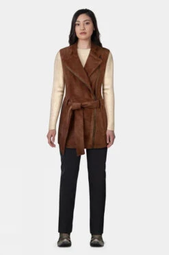 Troy London Womens Belted Suede Jacket 13 Troy London Womens Belted Suede Jacket -Urban Threads a4414576 6161 u