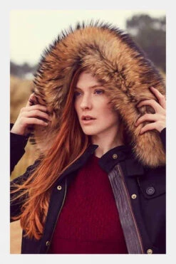 Troy London Womens Faux Fur Parka Jacket -Urban Threads a44145777070i