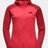 Jack Wolfskin Womens Hydro Hooded Light Jacket -Urban Threads a47146833030s