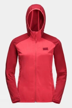 Jack Wolfskin Womens Hydro Hooded Light Jacket -Urban Threads a47146833030t
