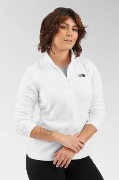 The North Face Womens Cornice II 1/4 Zip Fleece 14 The North Face Womens Cornice II 1/4 Zip Fleece -Urban Threads a4734823 1010 u