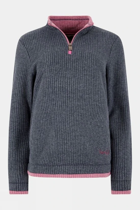 Weird Fish Womens Beyonce Quarter Zip Grid Fleece 5 Weird Fish Womens Beyonce Quarter Zip Grid Fleece - Image 3