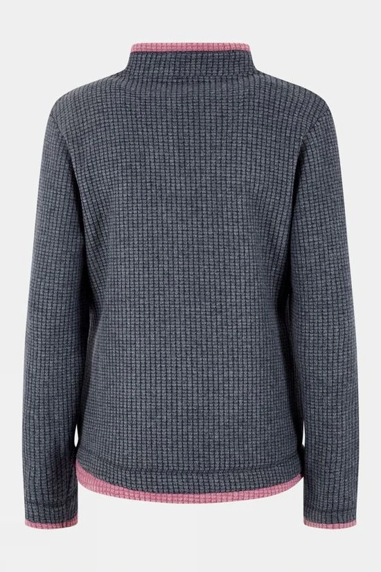 Weird Fish Womens Beyonce Quarter Zip Grid Fleece 4 Weird Fish Womens Beyonce Quarter Zip Grid Fleece - Image 2