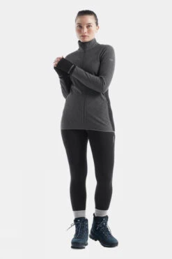 Icebreaker Womens Descender Long Sleeve Zip Top -Urban Threads a4924706 7170 d