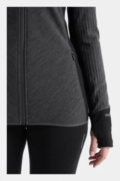 Icebreaker Womens Descender Long Sleeve Zip Top -Urban Threads a4924706 7170 f