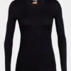 Icebreaker Womens 200 Oasis Long Sleeve Crew Top -Urban Threads a49248007070n