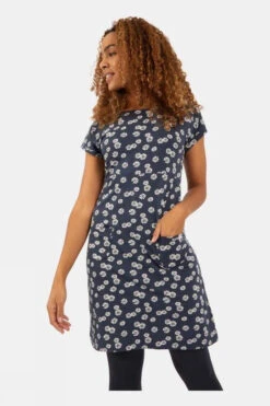 Weird Fish Womens Tallahassee Organic Printed Dress -Urban Threads a4d144694444b