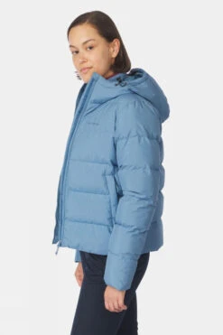 Womens Aarhus Recycled Cropped Hoody Down Jacket -Urban Threads b11abb0254 424i s