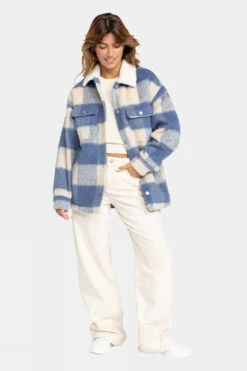 Roxy Womens Passage Of Time Shacket -Urban Threads b11acb0415 1616 e