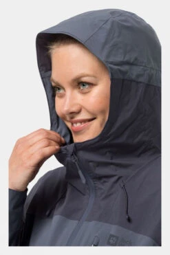 Jack Wolfskin Womens Go Hike Waterproof Jacket 14 Jack Wolfskin Womens Go Hike Waterproof Jacket -Urban Threads b11ae90378 7272 e