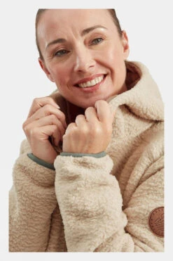 Passenger Womens Campbell Hooded Sherpa Jacket -Urban Threads b11aje0076 1111 u