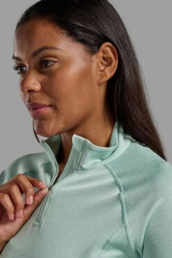 Montane Womens Dart Zip Neck Base Layer Top -Urban Threads b11bab0177 5j5j d