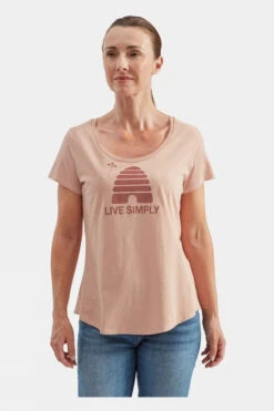 Patagonia Womens Live Simply Hive Scoop Tee -Urban Threads b11bac0130 3535 t