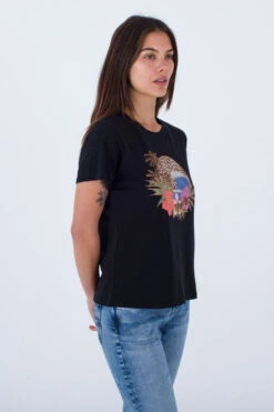 Hurley Womens Leopard Classic Tee -Urban Threads b11bac0563 7070 b