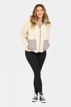 Vuori Womens Alpine Sherpa Jacket -Urban Threads b11bea0020 1111 c