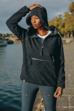 Womens Windproof Fleece Hoodie 23 Womens Windproof Fleece Hoodie -Urban Threads b11bea0072 4444 h