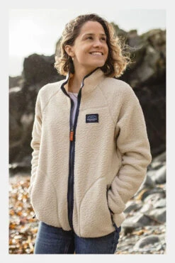 Passenger Womens Fairbanks Full Zip Recycled Sherpa Fleece -Urban Threads b11beb0331 1616 g