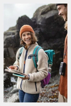 Passenger Womens Fairbanks Full Zip Recycled Sherpa Fleece -Urban Threads b11beb0331 1616 h