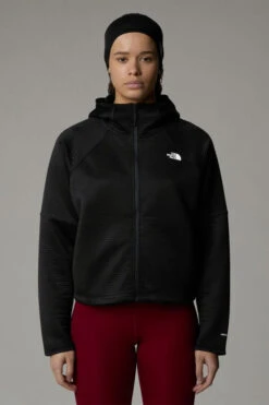 The North Face Womens Dotknit Thermal Full Zip Hoodie Fleece Jacket -Urban Threads b11beb0587 7070 c