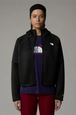 The North Face Womens Dotknit Thermal Full Zip Hoodie Fleece Jacket -Urban Threads b11beb0587 7070 e