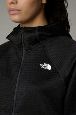 The North Face Womens Dotknit Thermal Full Zip Hoodie Fleece Jacket -Urban Threads b11beb0587 7070 n