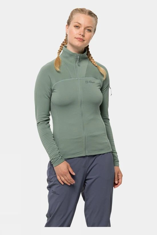 Jack Wolfskin Womens Prelight Full Zip Fleece Jacket 4 Jack Wolfskin Womens Prelight Full Zip Fleece Jacket - Image 2