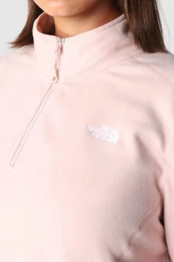 The North Face Womens Plus Size 100 Glacier1/4 Zip Fleece -Urban Threads b11bed0042 7036 h