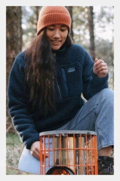 Passenger Womens Home Quarter Zip Recycled Sherpa Fleece -Urban Threads b11bed0073 4444 g