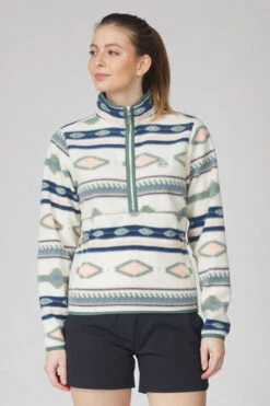Womens Barrosa Printed Half Zip Fleece -Urban Threads b11bed0095 1202 c