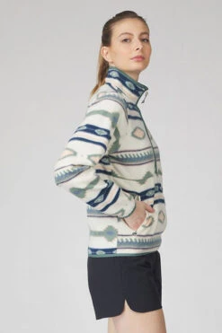 Womens Barrosa Printed Half Zip Fleece -Urban Threads b11bed0095 1202 e