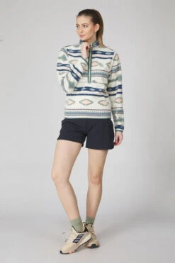 Womens Barrosa Printed Half Zip Fleece -Urban Threads b11bed0095 1202 f