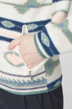 Womens Barrosa Printed Half Zip Fleece -Urban Threads b11bed0095 1202 h