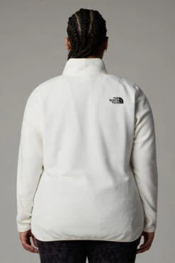 The North Face Womens Plus Size 100 Glacier Quarter Zip Fleece -Urban Threads b11bed0106 1010 d