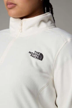 The North Face Womens Plus Size 100 Glacier Quarter Zip Fleece -Urban Threads b11bed0106 1010 m