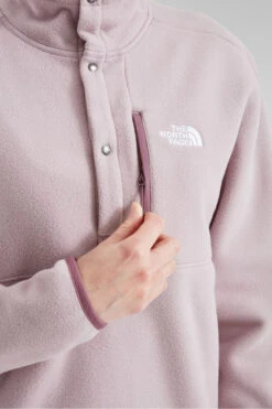 The North Face Womens Nervia Snap Neck Pullover Fleece -Urban Threads b11bed0112 9090 p