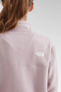 The North Face Womens Nervia Snap Neck Pullover Fleece -Urban Threads b11bed0112 9090 q