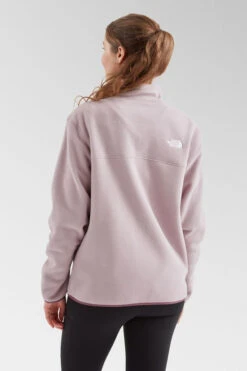 The North Face Womens Nervia Snap Neck Pullover Fleece -Urban Threads b11bed0112 9090 w