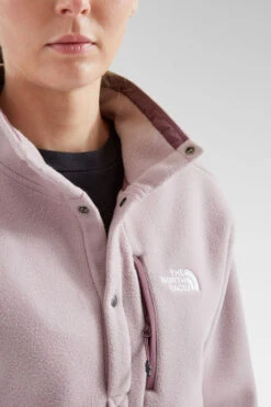 The North Face Womens Nervia Snap Neck Pullover Fleece -Urban Threads b11bed0112 9090 y