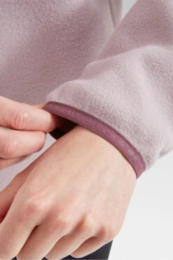 The North Face Womens Nervia Snap Neck Pullover Fleece -Urban Threads b11bed0112 9090 z