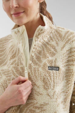 Womens Zella Floral Half Zip Fleece -Urban Threads b11bed0116 1616 s