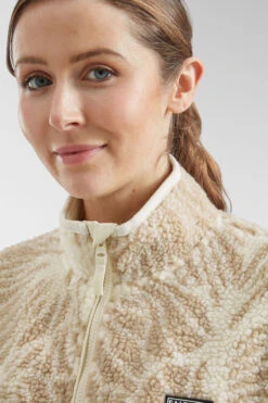 Womens Zella Floral Half Zip Fleece -Urban Threads b11bed0116 1616 t