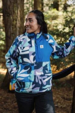 Womens Home 2.0 Half Zip Recycled Sherpa Fleece -Urban Threads b11bed0129 9090 h